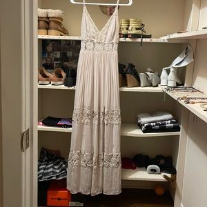 Long tan dress